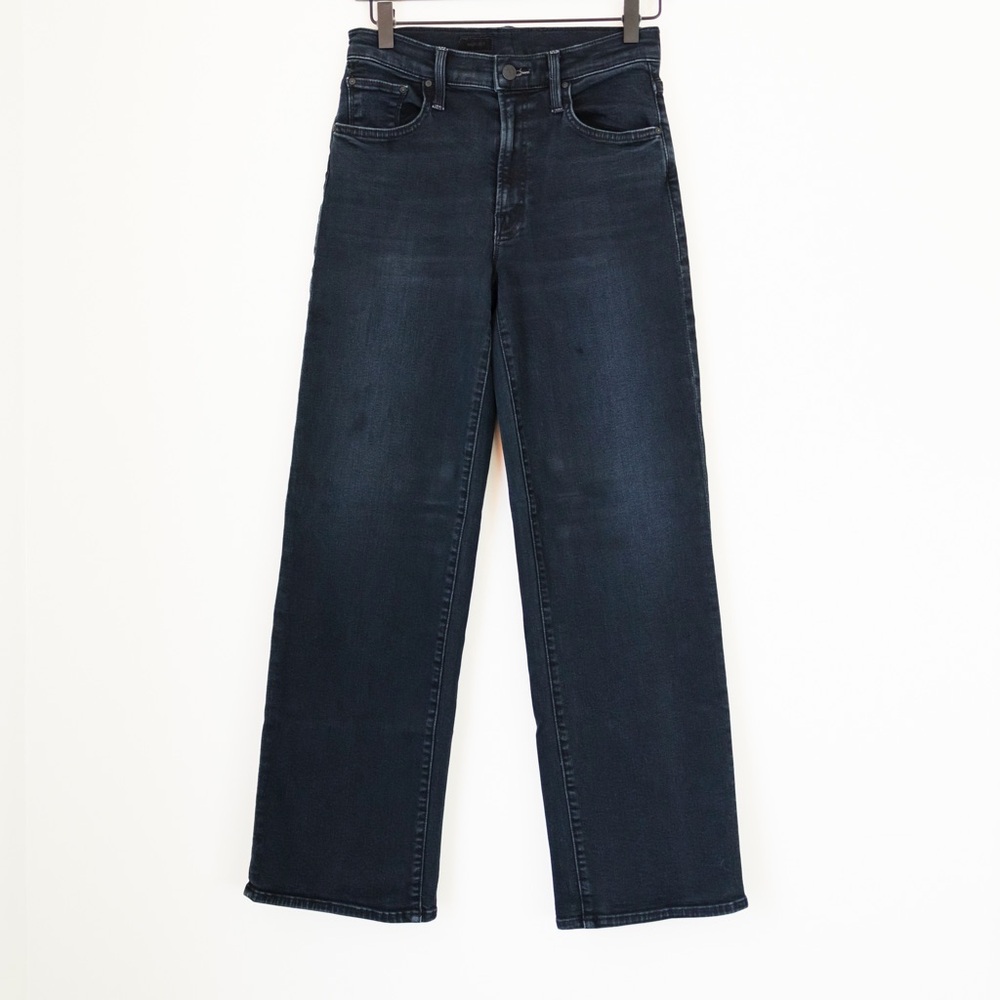 Mother Denim Rambler Wide Leg Mid Rise Dark Wash Jeans Size 26 Night in Venice - Picture 4 of 14